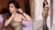 Sophie Choudry Glamorous Look: गोल्डन स्ट्रैपलेस गाउन में सोफी चौधरी ने बिखेरा जलवा, 'मोस्ट स्टाइलिश स्टेज सेंसेशन' अवॉर्ड किया अपने नाम (View Pics)
