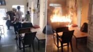 Two Locals Set Fire To Power Station: अमरावती में बार-बार बिजली जाने से परेशान दो स्थानीय लोगों ने पावर स्टेशन में लगाई आग, देखें वीडियो