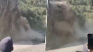 Landslide in Himachal Pradesh: हिमाचल प्रदेश के चंबा में हुआ बड़ा लैंडस्लाइड, पहाड़ टूटकर खाई में गिरा, वीडियो आया सामने (Watch Video)