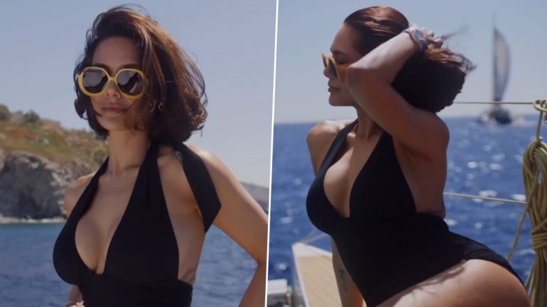 Esha Gupta Bold Look: ब्लैक हॉल्टर ड्रेस में ईशा गुप्ता ने लुटी महफिल, वीडियो देख फैंस हुए दीवाने (Watch Video)