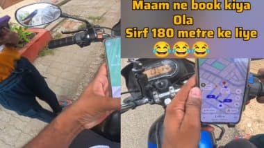 अवारा कुत्तों से लगा डर! 180 मीटर दूर जाने के लिए लड़की ने बुक कर दी Ola, सिर्फ 2 मिनट की राइड हुई वायरल अवारा कुत्तों से लगा डर! 180 मीटर दूर जाने के लिए लड़की ने बुक कर दी Ola, सिर्फ 2 मिनट की राइड हुई वायरल