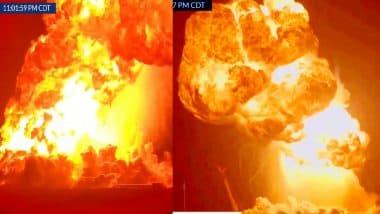 SpaceX Starship 36 Explosion Video: लॉन्च से ठीक पहले स्टारशिप रॉकेट में भीषण विस्फोट, धमाके का खौफनाक वीडियो वायरल