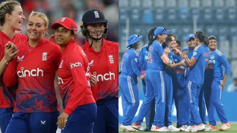 ENG-W vs IND-W 3rd T20I 2025 Scorecard: इंग्लैंड महिला क्रिकेट टीम ने तीसरे टी20 में भारत को 5 रन से हराया, सैफी डंकली की शानदार पारी ने दिलाई जीत, यहां देखें मैच का फुल स्कोरकार्ड