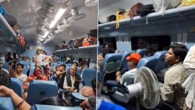 Viral Video: घर से पंखा लेकर सफर पर निकला शख्स, ट्रेन में प्लग लगाकर लेने लगा ठंडी-ठंडी हवा, मजेदार वीडियो हुआ वायरल