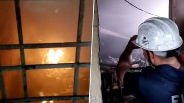 Fire at Haridwar Firecracker Factory: हरिद्वार पटाखा फैक्ट्री में लगी भीषण आग, कड़ी मशक्कत के बाद पाया गया काबू (Watch Video)
