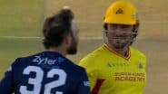 Glenn Maxwell, Marcus Stoinis Fun Banter Video: TSK बनाम WAF MLC 2025 मैच में मार्कस स्टोइनिस ने ग्लेंन मैक्सवेल को जड़ा रिवर्स स्वीप, दोनों दिग्गजों के बीच मैदान पर हुई मज़ेदार नोकझोंक, देखें वीडियो