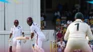 WI vs AUS 1st Test 2025 Day 2 Scorecard, Lunch Break: लंच ब्रेक तक, वेस्टइंडीज ने 5 खोकर बनाए 135 रन, रोस्टन चेस, शाई होप ने संभाला मोर्चा, ऑस्ट्रेलिया अभी भी 45 रनों से आगे, यहां देखें लाइव स्कोरकार्ड