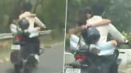 Noida Couple Romance Video: कपल को बाइक पर रोमांस करना पड़ा महंगा, वीडियो वायरल होने पर नोएडा ट्रैफिक पुलिस ने काटा ₹53,500 का चालान