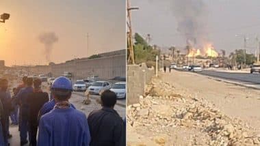 Iran Israel Conflict: ईरान में दुनिया के सबसे बड़े गैस क्षेत्र पर इजराइल ने किए ड्रोन हमले, परमाणु और सैन्य ठिकानों पर भी दागीं मिसाइलें; 'तेहरान को जलाने' की दी धमकी (Watch Video) Iran Israel Conflict: ईरान में दुनिया के सबसे बड़े गैस क्षेत्र पर इजराइल ने किए ड्रोन हमले, परमाणु और सैन्य ठिकानों पर भी दागीं मिसाइलें; 'तेहरान को जलाने' की दी धमकी (Watch Video)