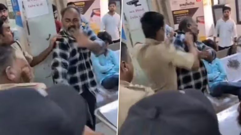 Viral Video: थप्पड़ों की बरसात! गुजरात अस्पताल में लापरवाही के चलते मौत, मरीज के रिश्तेदार को पुलिस ने पीटा