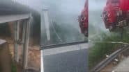 VIDEO: पुल पर हवा में झूल गया ट्रक! मौत के मुंह से निकला ड्राइवर देखें दिल दहला देने वाला वीडियो