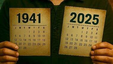 साल 2025 और 1941 का कैलेंडर एक जैसा; क्या सच में लौटेंगे वो बुरे दिन? इंटरनेट पर वायरल हो रही 'टाइम ट्रैवल' थ्योरी साल 2025 और 1941 का कैलेंडर एक जैसा; क्या सच में लौटेंगे वो बुरे दिन? इंटरनेट पर वायरल हो रही 'टाइम ट्रैवल' थ्योरी