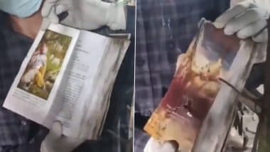VIDEO: अहमदाबाद विमान हादसे में लोग जल गए, लेकिन नहीं जली भगवद्गीता, मलबे में सुरक्षित मिला धार्मिक ग्रंथ