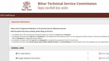 Bihar BTSC Staff Nurse Recruitment 2025: बिहार में स्टाफ नर्स के 11389 पदों पर भर्ती, आवेदन की लास्ट डेट नजदीक, डायरेक्ट लिंक से करें अप्ल्लाई