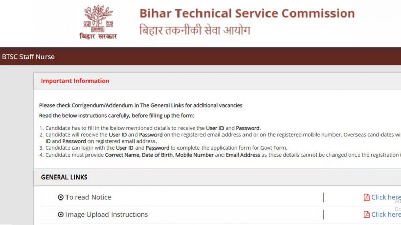 Bihar BTSC Staff Nurse Recruitment 2025: बिहार में स्टाफ नर्स के 11389 पदों पर भर्ती, आवेदन की लास्ट डेट नजदीक, डायरेक्ट लिंक से करें अप्ल्लाई