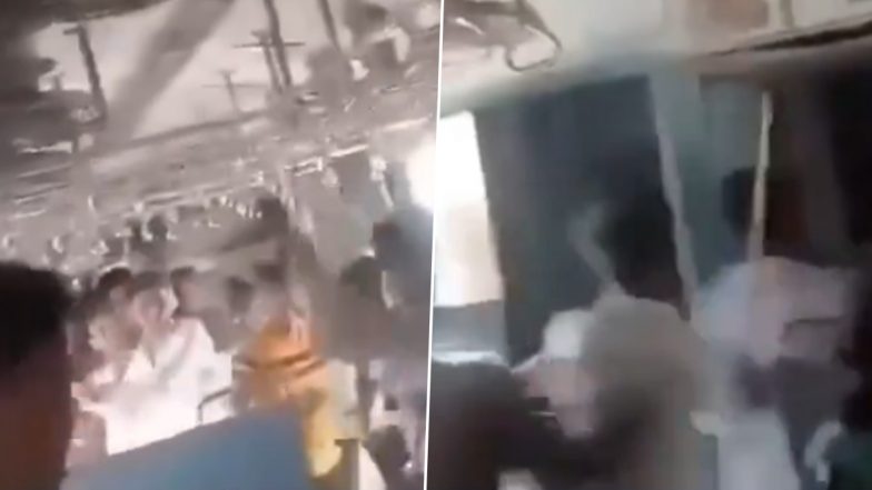 Darbhanga: चलती ट्रेन में यात्रियों के साथ मारपीट, बेल्ट से दौड़ा दौड़ाकर पीटा, बिहार के दरभंगा का वीडियो आया सामने; VIDEO
