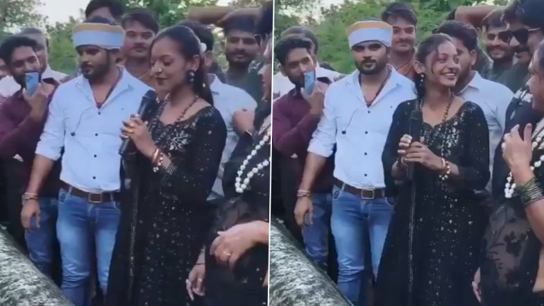 VIDEO: वायरल गर्ल मोनालिसा को देखने उमड़े लोग, भीड़ नियंत्रित करने के लिए पुलिस ने संभाला मोर्चा; फिल्म 'डायरी ऑफ मणिपुर' में आएंगी नजर