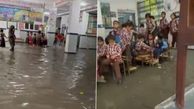 Waterlogging in Government School: दिल्ली के टिकरी गांव के सरकारी स्कूल में पानी भरने से क्लास में बाढ़ जैसे हालात, देखें वायरल वीडियो Waterlogging in Government School: दिल्ली के टिकरी गांव के सरकारी स्कूल में पानी भरने से क्लास में बाढ़ जैसे हालात, देखें वायरल वीडियो