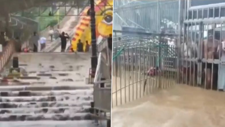 Chhatarpur: प्रसिद्ध धार्मिक स्थल जटाशंकर धाम में पहुंचा बारिश का पानी, भक्तों ने भीगते हुए किए भोलेनाथ के दर्शन, छतरपुर जिले का वीडियो आया सामने;VIDEO