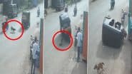 Palghar Road Accident: कुत्ते को बचाने के लिए ड्राइवर ने मोड़ा ऑटो रिक्शा, ब्रेक लगाते ही सड़क पर हुआ पलटी, 3 लोग हुए घायल;VIDEO