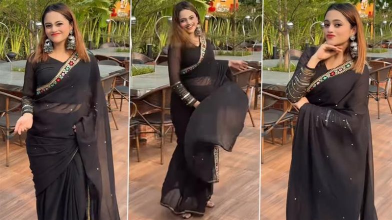 Jannat Toha Viral Video: जन्नत तोहा ने ब्लैक साड़ी में 'गुरु रंधावा के गाने 'तेरी आंख कतल करे लाख कतल' पर ढाया कहर, वायरल हुआ डांस वीडियो