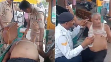Bareilly: ऑटो रिक्शा चालक को आया हार्ट अटैक, पुलिस ने CPR देकर बचाई जान, बरेली का वीडियो आया सामने;VIDEO