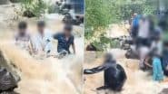 Rescued From Waterfall: नाशिक जिले के दुगारवाडी वॉटरफॉल का पानी बढ़ने से पर्यटक फंसे, स्थानीय लोगों ने बचाई जान, रेस्क्यू का वीडियो आया सामने;VIDEO