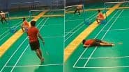 Sudden Death Caught on Camera: हैदराबाद में बैडमिंटन खेलते समय थम गई ज़िंदगी, व्यक्ति को अचानक आया हार्ट अटैक
