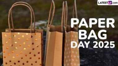 Paper Bag Day 2025: ‘हरित भविष्य के लिए प्लास्टिक नहीं कागज चुनें.’ पर्यावरण की सुरक्षा हेतु अपनों को भेजें ये प्रेरक कोट्स! Paper Bag Day 2025: ‘हरित भविष्य के लिए प्लास्टिक नहीं कागज चुनें.’ पर्यावरण की सुरक्षा हेतु अपनों को भेजें ये प्रेरक कोट्स!