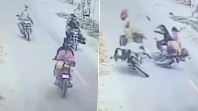 Punjab Road Accident: पंजाब के मोगा में भीषण सड़क हादसा! दो बाइक सवार आमने सामने टकराएं, गंभीर रूप से हुए घायल, CCTV आया सामने;VIDEO