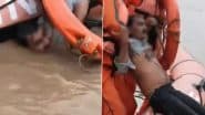 Varanasi Shocker: आत्महत्या के लिए गंगा नदी के पुल से शख्स ने लगाई छलांग, NDRF की टीम ने बचाई जान, वाराणसी का वीडियो आया सामने;VIDEO