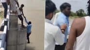 VIDEO: सेल्फी के बहाने पत्नी ने पति को नदी में दिया धक्का, तैरना जानता था इसलिए बच गया; कर्नाटक के रायचूर की घटना