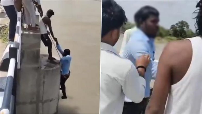 VIDEO: सेल्फी के बहाने पत्नी ने पति को नदी में दिया धक्का, तैरना जानता था इसलिए बच गया; कर्नाटक के रायचूर की घटना