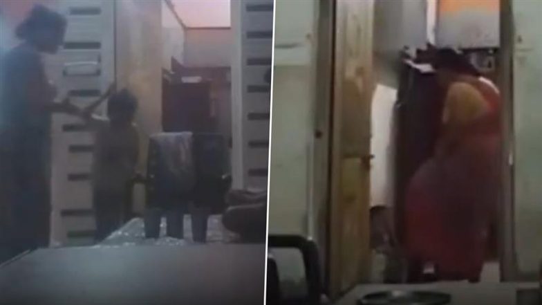 Mother Brutally Beats Her Son: मां ने गुस्से में अपने बेटे को बर्तन और लात से पीटा, जान से मार देने की दी धमकी- वीडियो वायरल