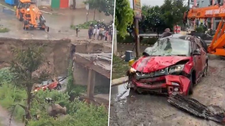 Video: गाजियाबाद में तेज़ बारिश का कहर, आवासीय सोसायटी का बेसमेंट ढहा, कई वाहन क्षतिग्रस्त