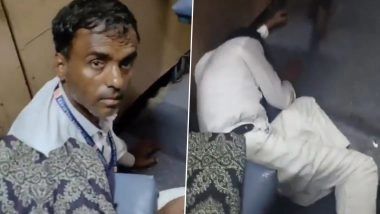 VIDEO: शराब के नशे में धुत रहा ट्रेन का गार्ड, लोको पायलट करते रहा हरी झंडी का इंतज़ार, बागपत का वीडियो आया सामने