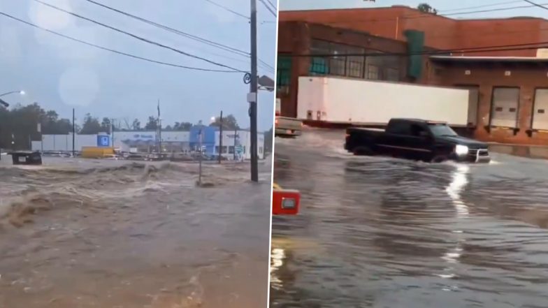 New Jersey Flood: अमेरिका के न्यू जर्सी के प्लेनफील्ड में भीषण बाढ़ से जन जीवन प्रभावित, सड़के नदियों में हुई तब्दील, पानी में डूबी कई कारें;VIDEO