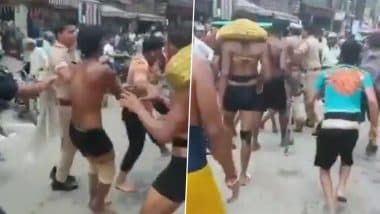 Muzaffarnagar: यूपी में मामूली दुर्घटना पर कांवड़ियों द्वारा बाइक सवार की पिटाई, वीडियो आया सामने