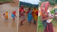 VIDEO: जज्बे को सलाम! आशा वर्कर ने गर्भवती महिला को पीठ पर लादकर पहुंचाया हॉस्पिटल, छत्तीसगढ़ के जशपुर जिले का वीडियो आया सामने