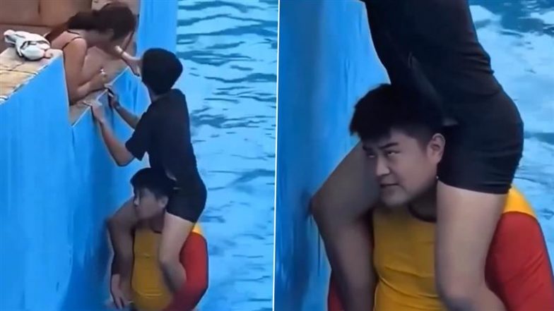 Girl Friend and Boy Friend Viral Video: बाढ़ में प्रेमिका से मिलवाने के लिए लड़के ने दोस्त को कंधे पर बैठाया, अनोखी दोस्ती का वीडियो इंटरनेट पर वायरल