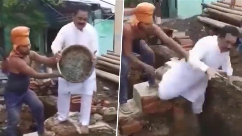 Doctor Fell Into the Pit: एमपी के सिवनी में मंदिर निर्माण के दौरान हवाबाजी करते हुए गड्ढे में गिरे डॉक्टर, उसके बाद जो हुआ देखें वीडियो