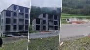 Building Collapses Into River: दक्षिणी चीन में पांच मंजिला इमारत कुछ ही सेकंड में ताश के पत्ते की तरह हुई धराशायी, देखें वायरल वीडियो