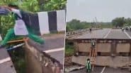 Jharkhand: छात्रों की मजबूरी! जान जोखिम में डालकर कर रहे है टूटा हुआ ब्रिज पार, झारखंड के खूंटी जिले का वीडियो आया सामने;VIDEO