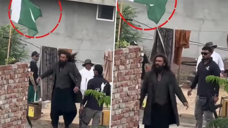 Dhurandhar Set Video Leak: रणवीर सिंह की फिल्म 'धुरंधर' के सेट से वीडियो वायरल, पाकिस्तान झंडे को देखकर कंफ्यूज हुए लोग (Watch Video)