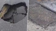 Pothole in Flyover: कमाल है! उद्घाटन से पहले ही धंसा नागपुर के कामठी का फ्लाईओवर, सड़क पर हुआ 3 फीट का गड्डा, VIDEO आया सामने