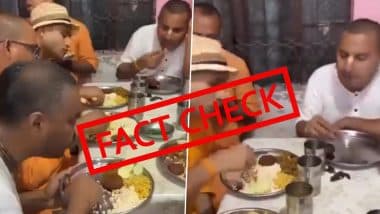 Fact Check: क्या ISKCON से जुड़े भक्त नॉनवेज खा रहे हैं? बांग्लादेश का VIDEO भारत का बताकर किया जा रहा वायरल, जानें असली सच्चाई Fact Check: क्या ISKCON से जुड़े भक्त नॉनवेज खा रहे हैं? बांग्लादेश का VIDEO भारत का बताकर किया जा रहा वायरल, जानें असली सच्चाई