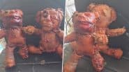 Creepy Human Skin Teddy Bear: कैलिफ़ोर्निया के फुटपाथ पर मिले डरावने 'मानव त्वचा' से सिले हुए टेडी बियर, देखें वायरल वीडियो