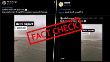 Fact Check: क्या वाकई बारिश के बाद पानी में डूब गया दिल्ली एयरपोर्ट का रनवे? जानिए वायरल वीडियो की असली सच्चाई Fact Check: क्या वाकई बारिश के बाद पानी में डूब गया दिल्ली एयरपोर्ट का रनवे? जानिए वायरल वीडियो की असली सच्चाई