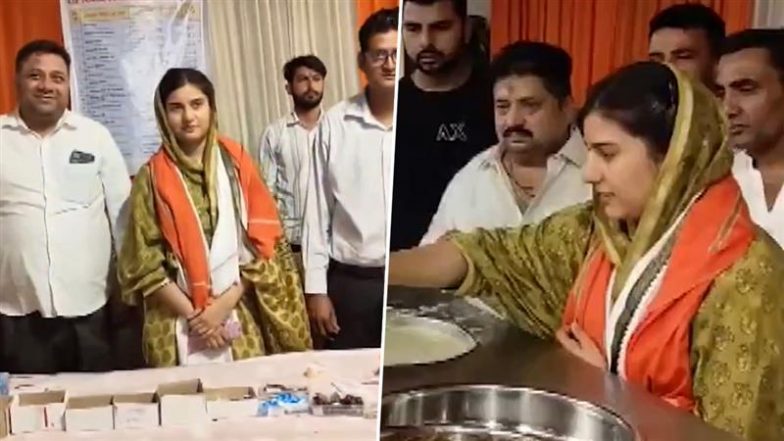 VIDEO: सहारनपुर में कांवड़ सेवा शिविर पहुंचीं कैराना सांसद इकरा हसन, शिवभक्तों को परोसा खाना; सांप्रदायिक सौहार्द की पेश की मिसाल