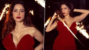 Nushrratt Bharuccha Bold Look: डीप रेड ड्रेस में नुसरत भरुचा का हॉट अवतार, इंस्टाग्राम पर शेयर की स्टनिंग तस्वीरें (View Pics)